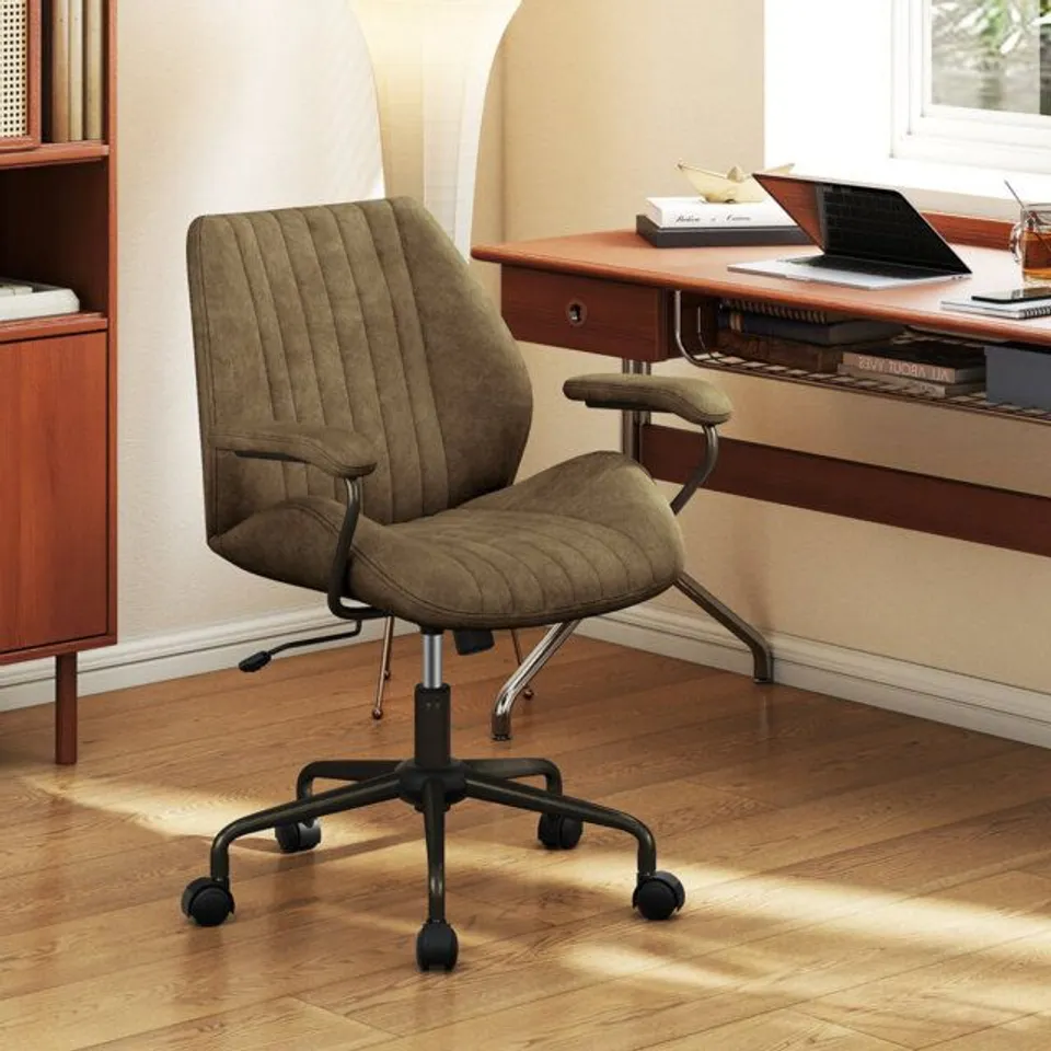 BOXED EXECUTIVE OFFICE CHAIR ERGONOMIC SWIVEL COMPUTER DESK CHAIR - OLIVE