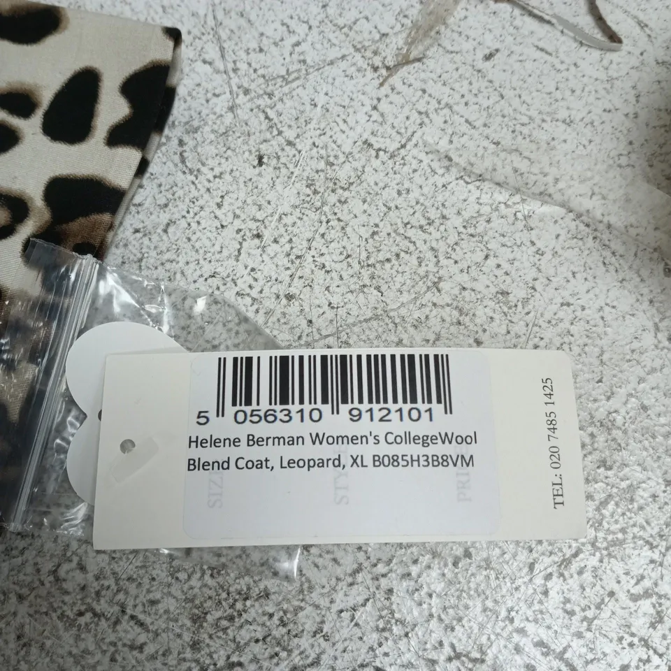 HELENE BERMAN LEOPARD PRINT COAT – XL, MADE IN ENGLAND