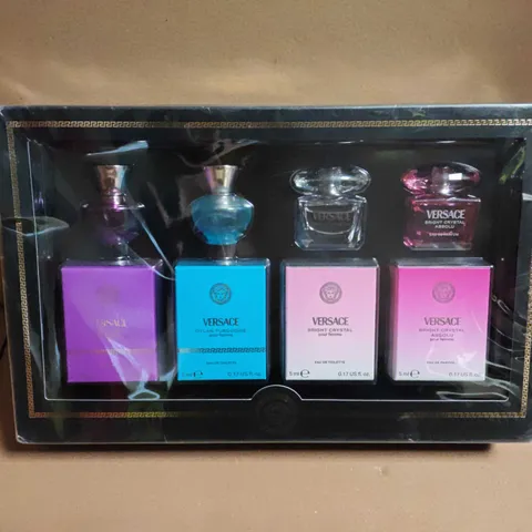 SEALED VERSACE 4-PIECE EAU DE TOILETTE SET - 4 X 5ML