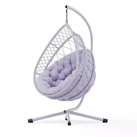 BOXED GARDEN STORIES SORBET COLLECTION OSLO COLLAPSING HANGING EGG CHAIR - PINK