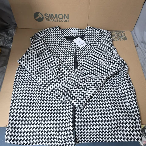 LARGE QUANTITY OF WOMEN'S HOUNDSTOOTH JACKET – BLACK & WHITE IN VARIOUS SIZES - COLLECTION ONLY