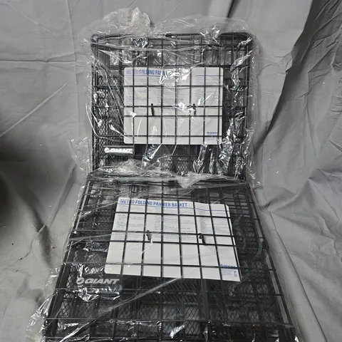 METRO FOLDING PANNIER BASKET – SET OF 2, WIRE STORAGE BASKETS
