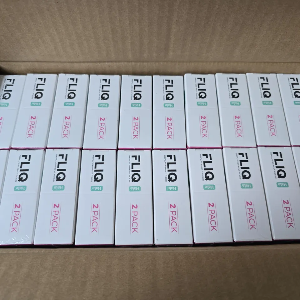 APPROXIMATELY 200 BOXED HALE FLIQ CHERRY ICE REPLACEMENT POD PACKS (2 REPLACEMENT PODS PER PACK) 