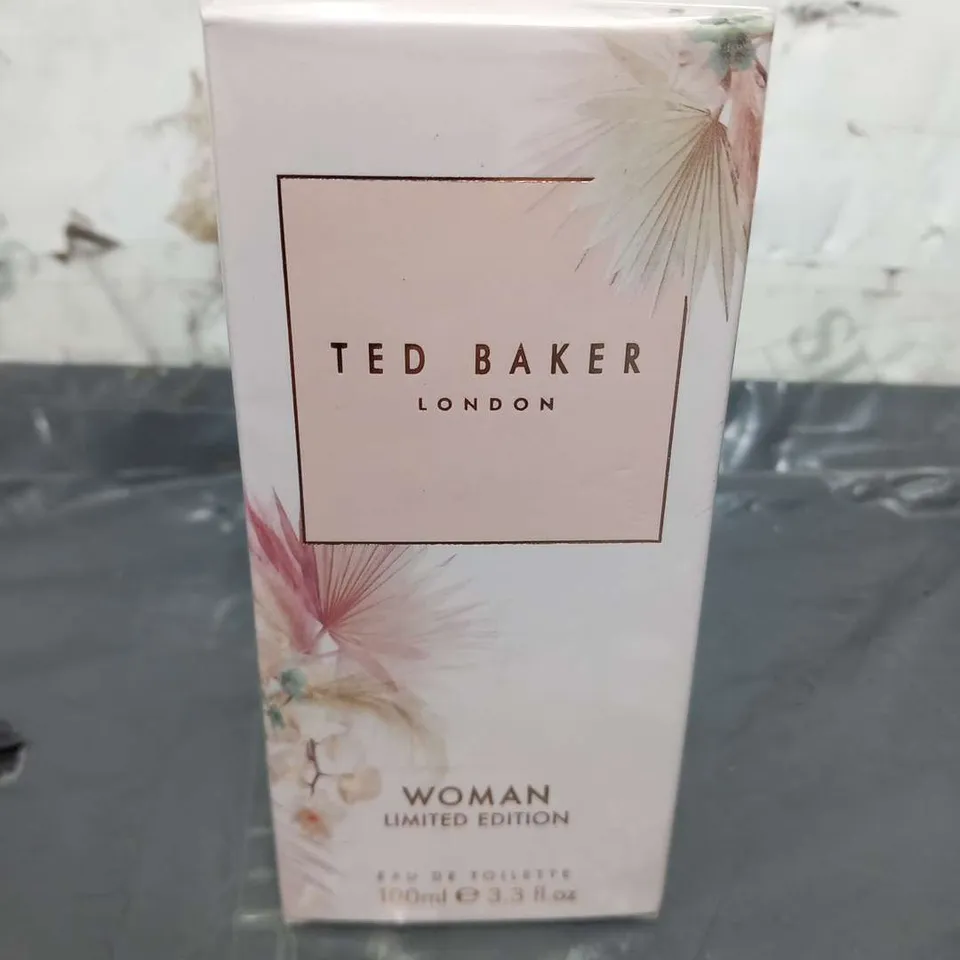 BOXED AND SEALED TED BAKER LONDON WOMAN LIMITED EDITION EAU DE TOILETTE 100ML