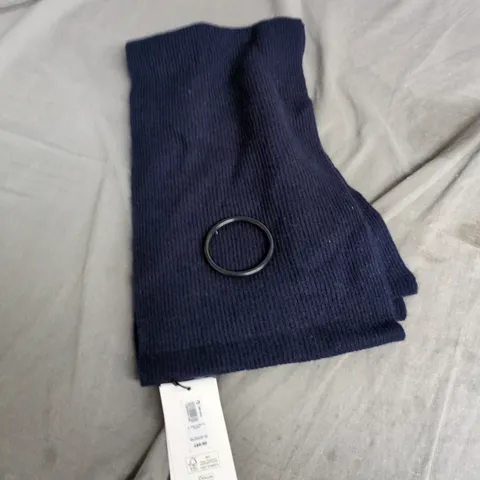 JOHN LEWIS CASHMERE NAVY SCARF
