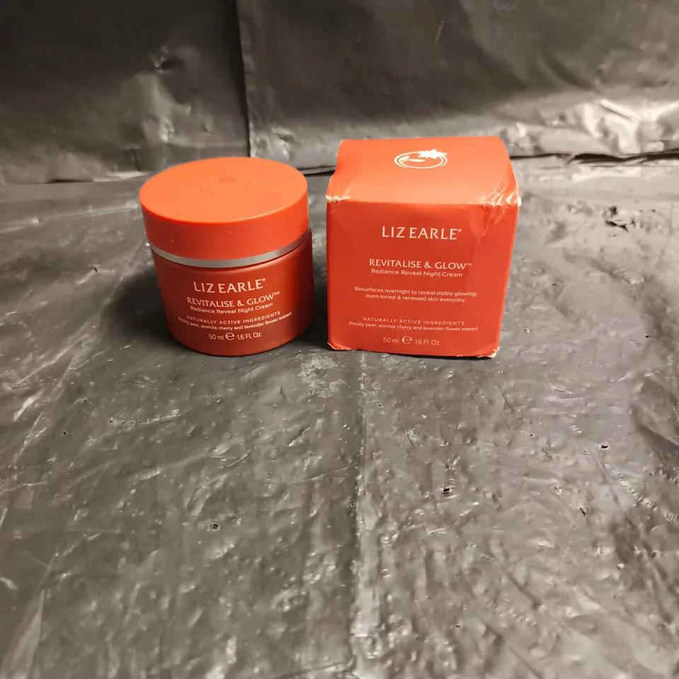 LIZ EARLE REVITALISE & GLOW RADIANCE REVEAL NIGHT CREAM 50ML