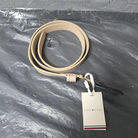 TOMMY HILFIGER BEIGE ESSENTIAL EFFORTLESS BELT - 95