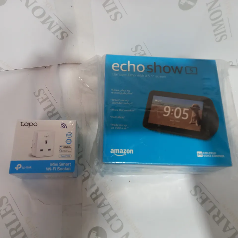 AMAZON ECHO SHOW GEN 5/TP-LINK WI-FI SOCKET
