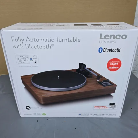 LENCO LBTA-165WD FULLY AUTOMATIC TURNTABLE WITH BLUETOOTH β BOXED