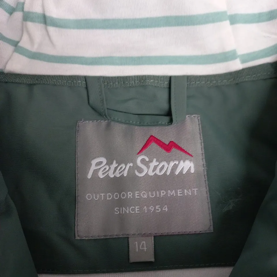 PETER STORM WOMEN'S WEEKEND JACKET – GREEN, UK 14