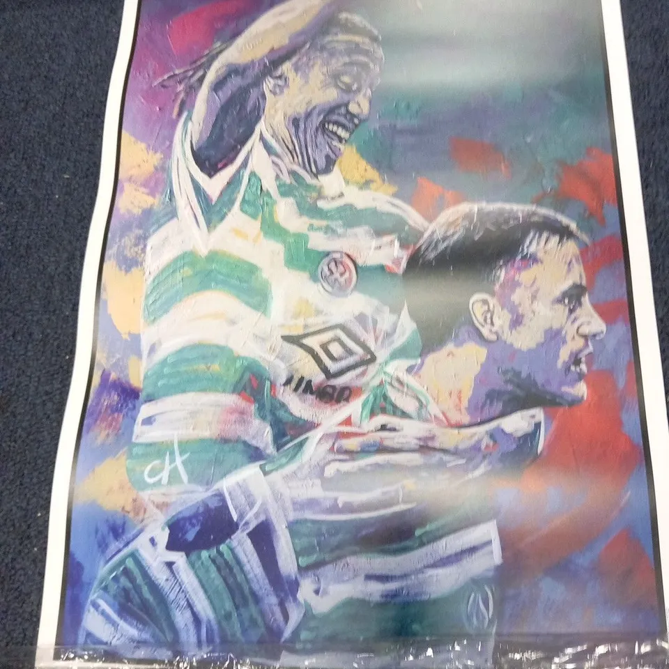 TEN ASSORTED CHRIS HARLAND SIGNED CELTIC PRINTS