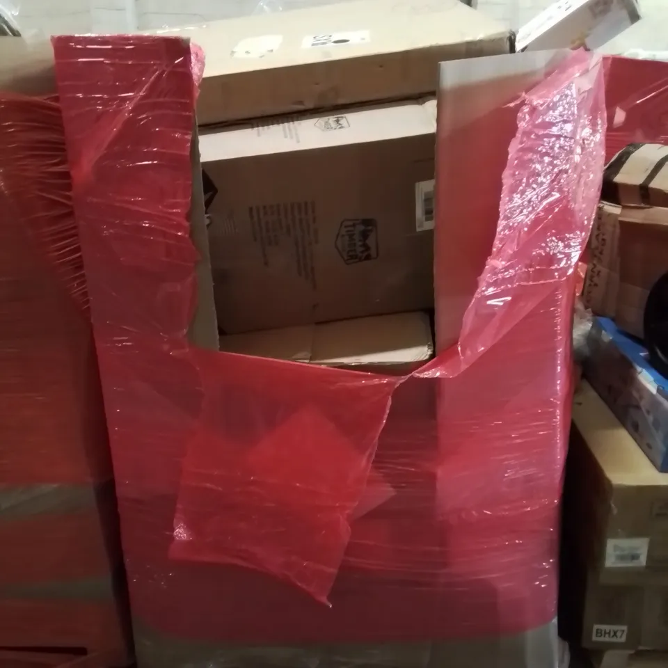 PALLET OF VARIOUS ASSORTED BOXED HOUSEHOLD ITEMS TO INCLUDE. ANYCUBIC KOBRA 2 NEO 3D PRINTERS, KIDS SKI'S,  BABY GATE ETC. 