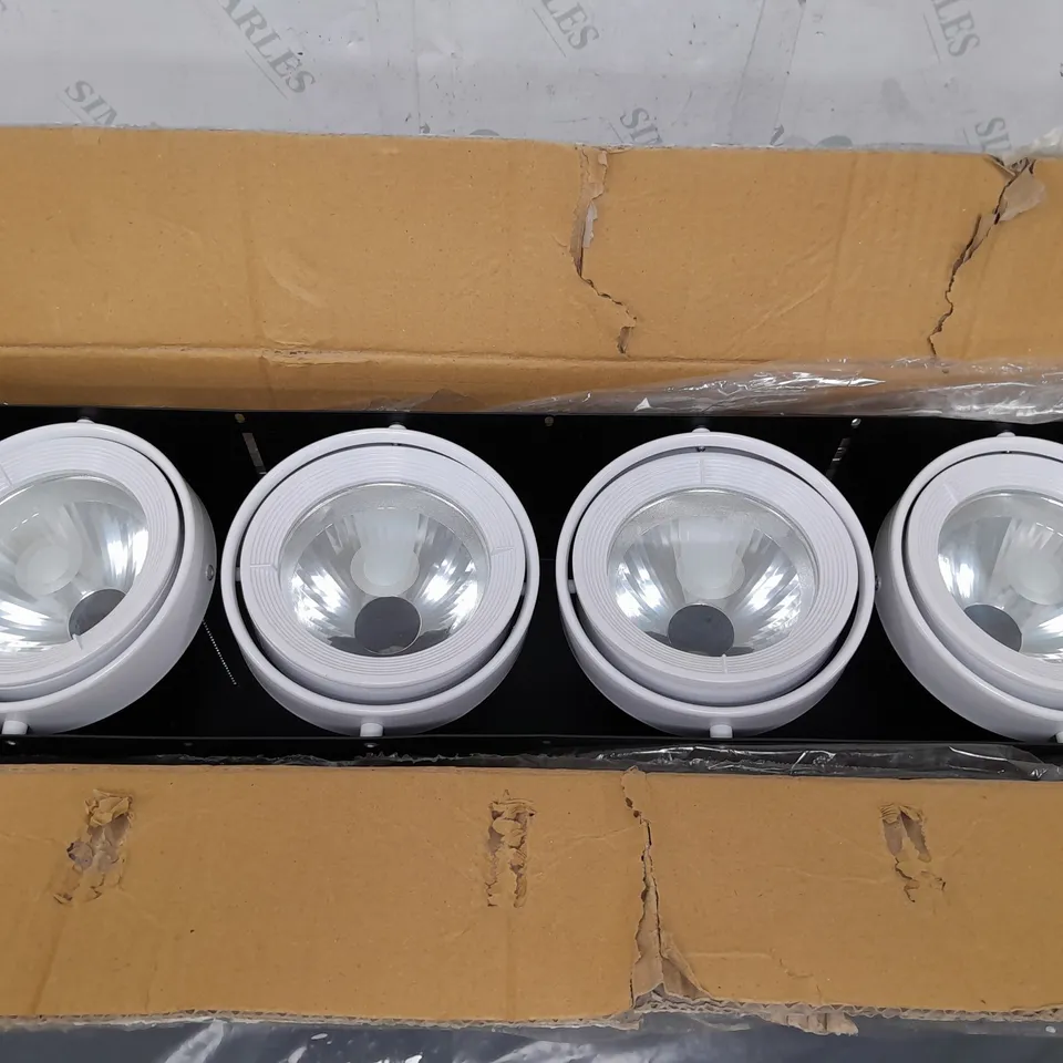 EMCLOLITE 4 HEAD MULTI-DIRECTIONAL CDMT TRIMLESS DOWNLIGHT EMC CDMDG632
