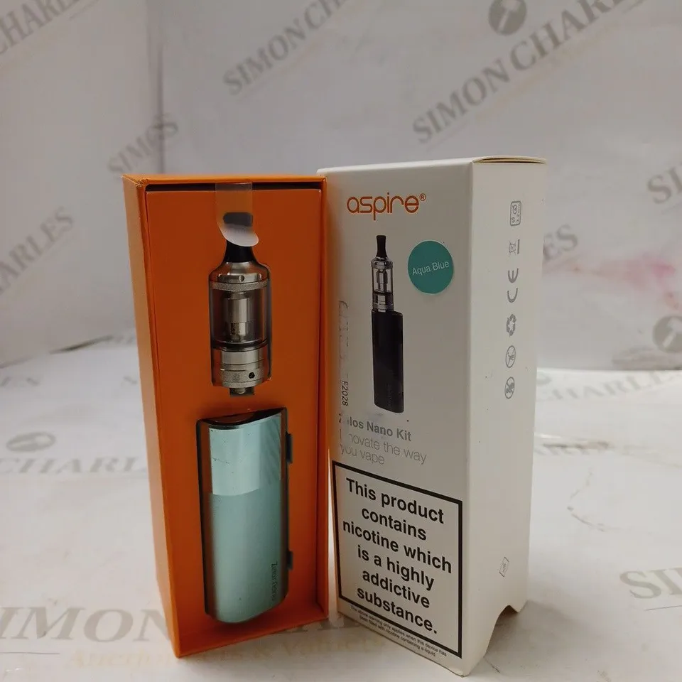 BOXED ASPIRE ZILOS NANO KIT - AQUA BLUE.