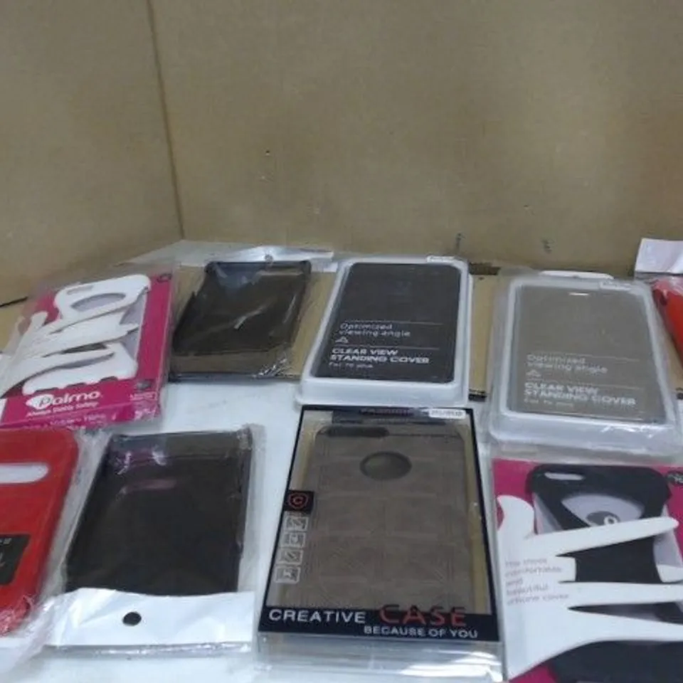 BOX OF APPROXIMATELY 60 ASSORTED MOBILE PHONE PROTECTORS