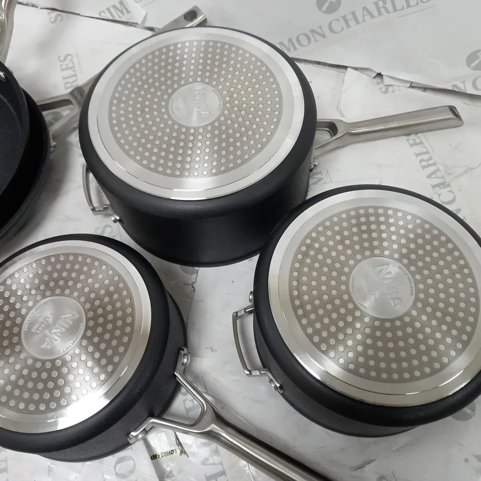 BOXED NINJA STACKABLE 5 PC COOKWARE SET C5500UK