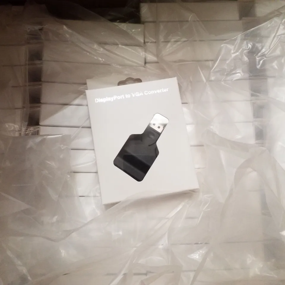 PALLET CONTAINING APPROXIMATELY 2392 DISPLAYPORT TO VGA CONVERTERS & APPROXIMATELY 48 PA4 CALL SYSTEMS