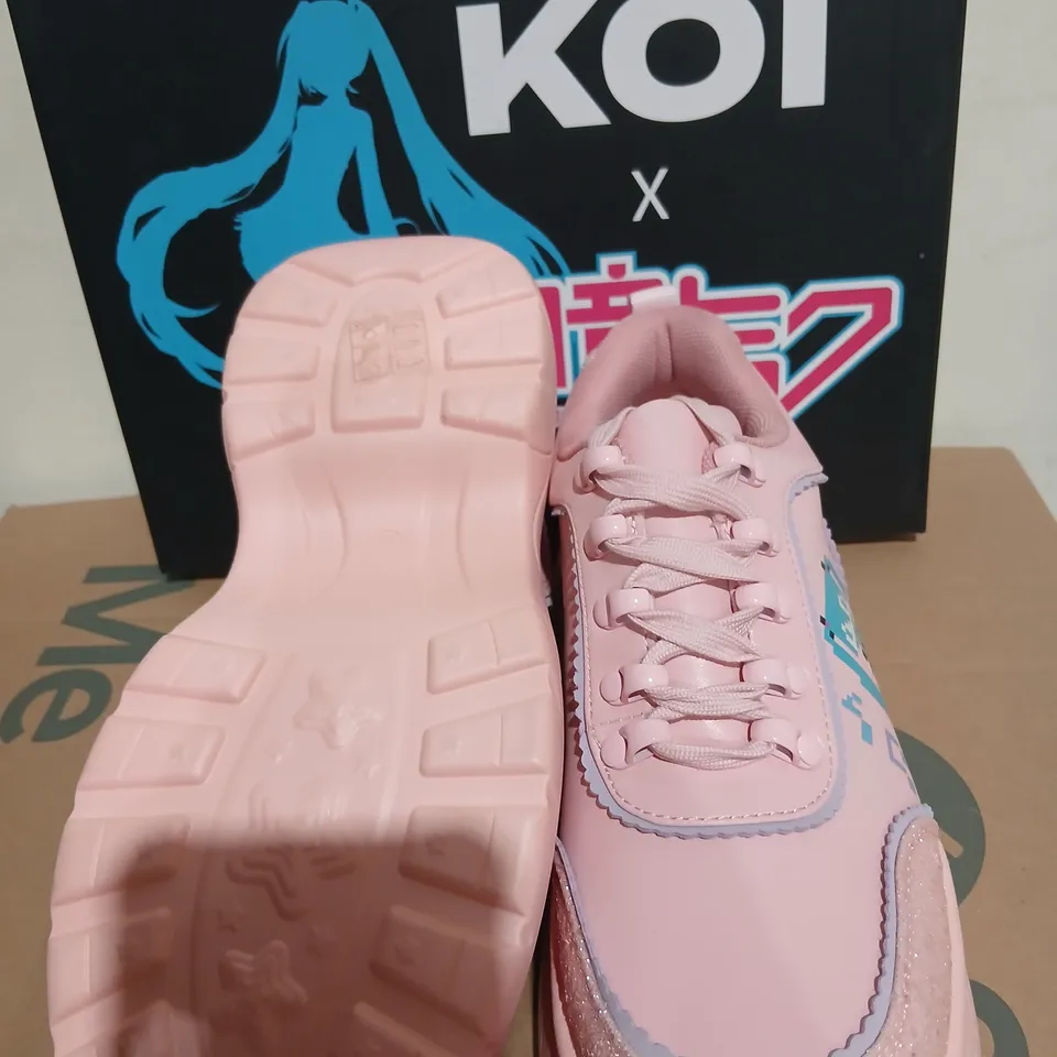 KOI X HATSUNE MIKU CHUNKY TRAINERS - PINK, UK5