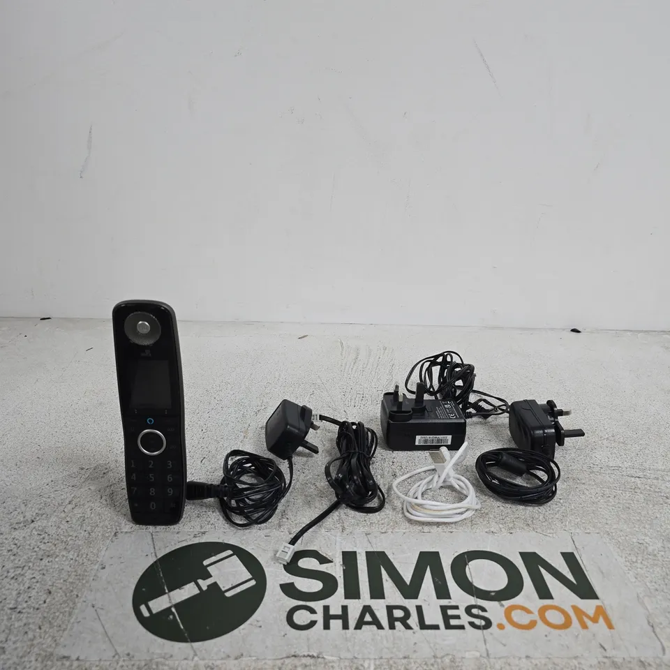 APPROXIMATELY 25 ASSORTED ITEMS INCLUDING ARNOVA AC ADAPTER, PHONE AND A NEOM REMOTE