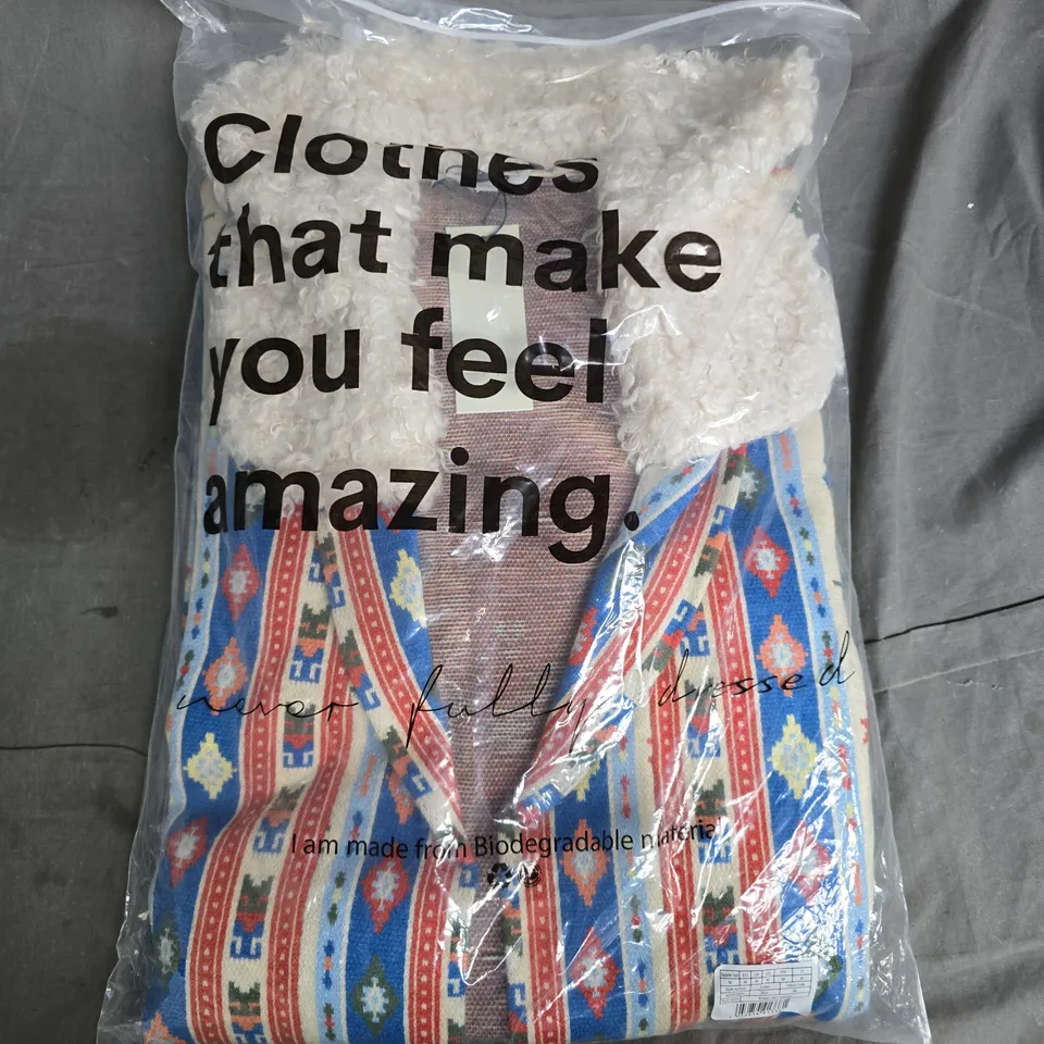 BAGGED NEVER FULLY DRESSED BRIDGET MAXI COATIGAN IN MULTI - UK MEDIUM