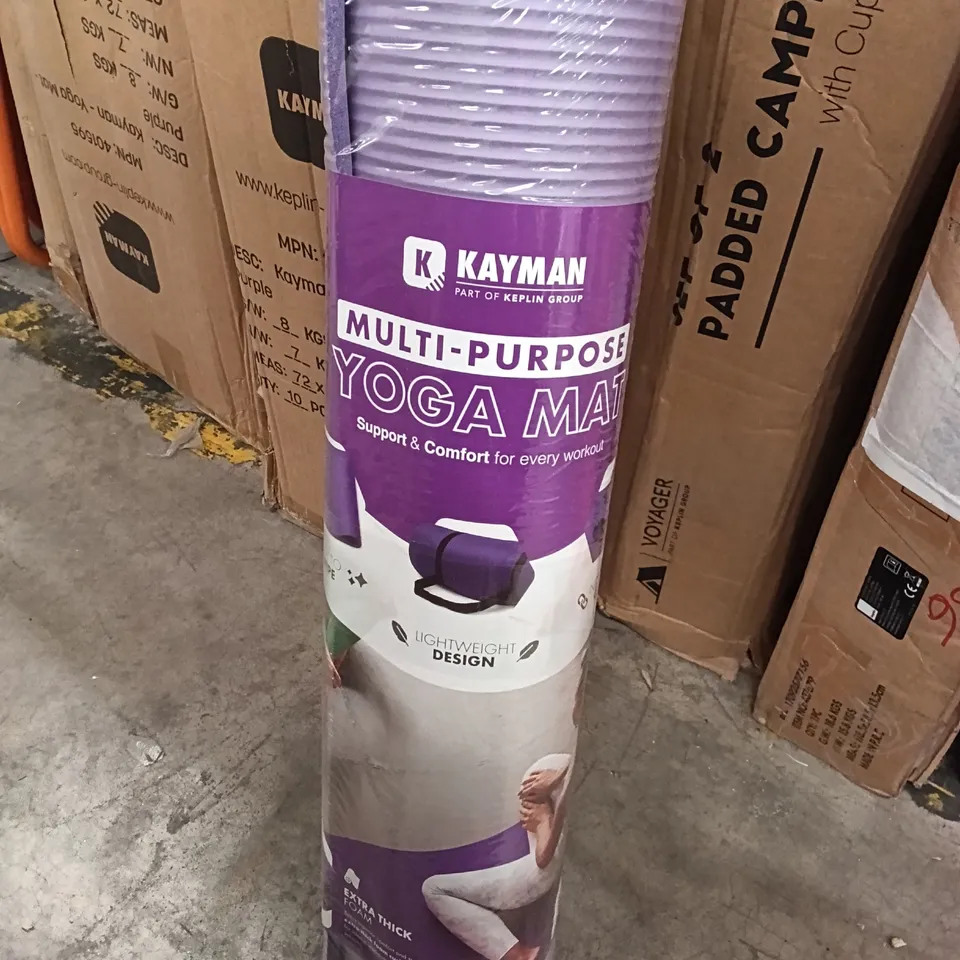 BOXED KAYMAN YOGA MAT (SET OF 8) - PURPLE (1 BOX)