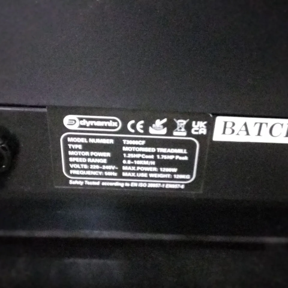 DYNAMIX T3000CF MOTORISED TREADMILL