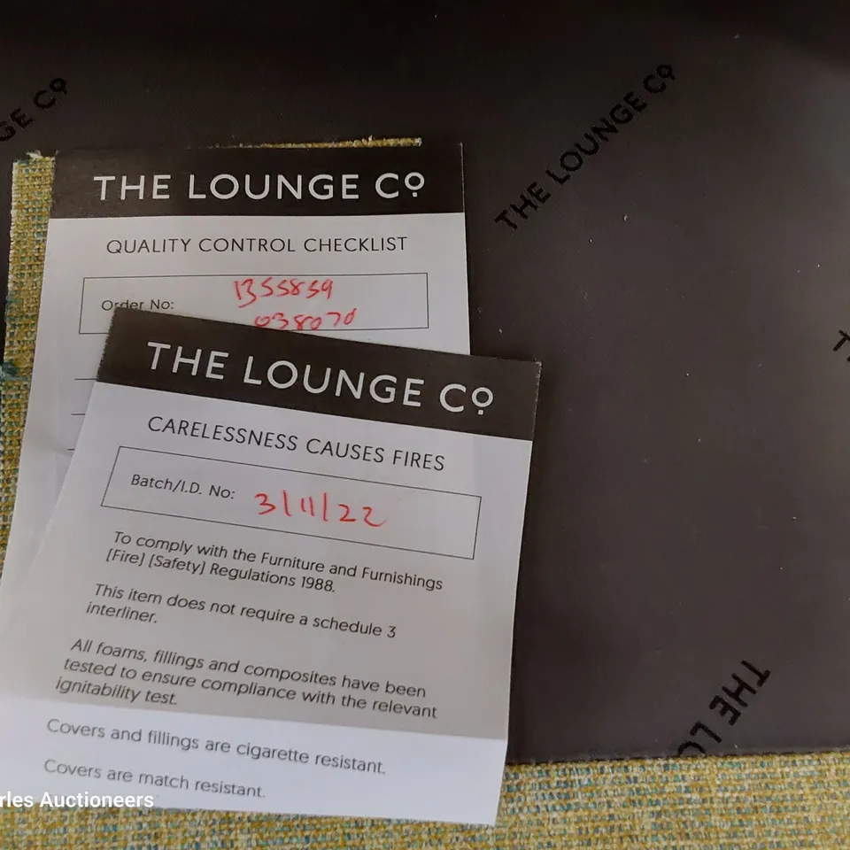 QUALITY BRITISH DESIGNER LOUNGE Co. JOSHUA EASY CHAIR MUSTARD FABRIC 