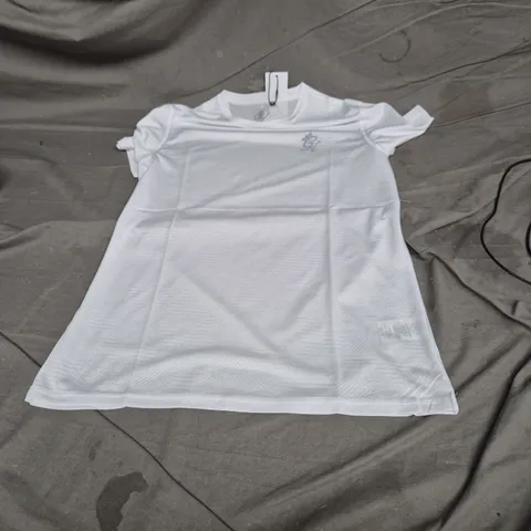 GK Geometric Knit Tee – White