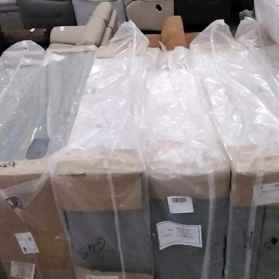 6 ASSORTED SLATE GREY BED PARTS