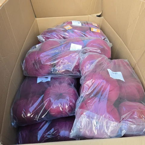 BOX OF APPROXIMATELY 100 HOBBYCRAFT PLUSH PUMPKIN β PURPLE