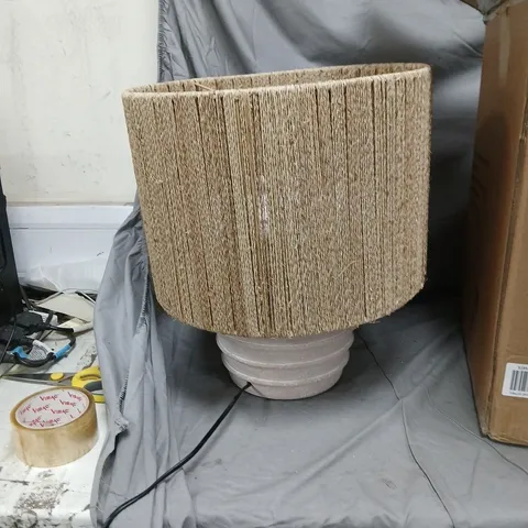 PINK LAMPBASE AND LAMPSHADE 