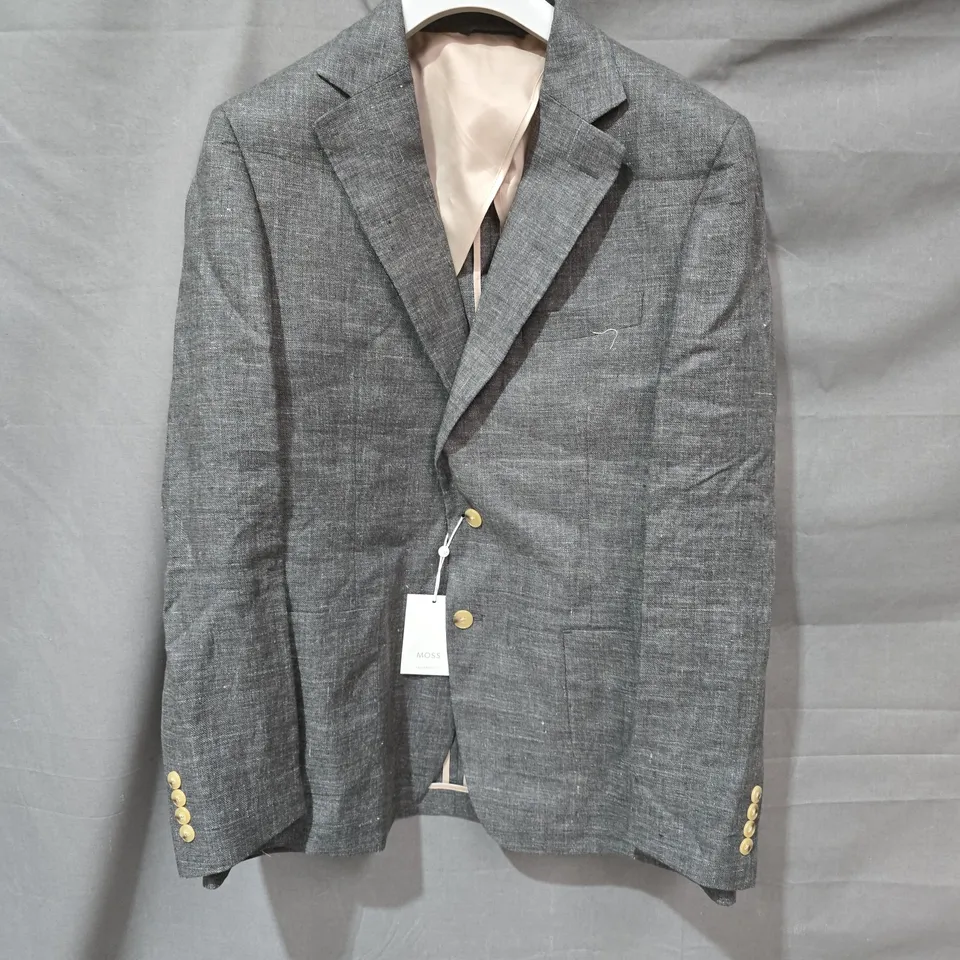 MOSS GREY TEXTURED SUIT JACKET – MEN'S UK 44R