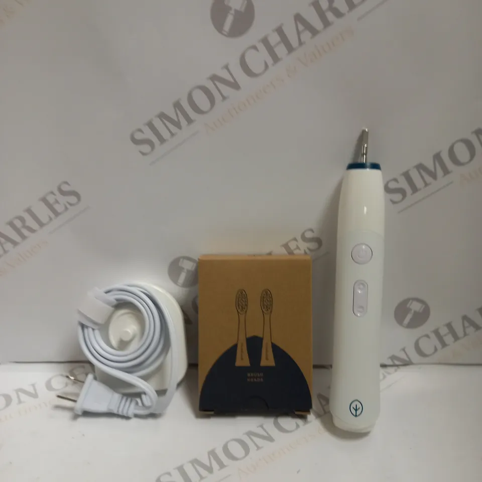 BOXED GEOGANICS SONIC TOOTHBRUSH SET & CHARGER WHITE