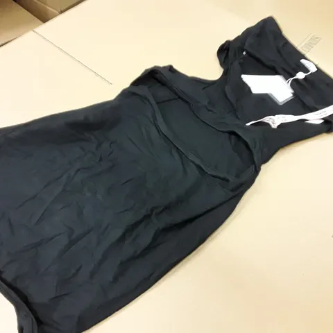 OH POLLY BLACK CUT OUT DRESS IN BLACK - UK 10