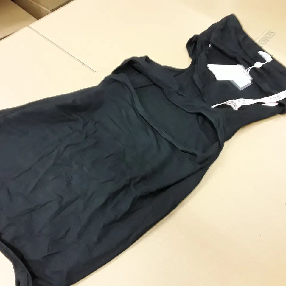 OH POLLY BLACK CUT OUT DRESS IN BLACK - UK 10