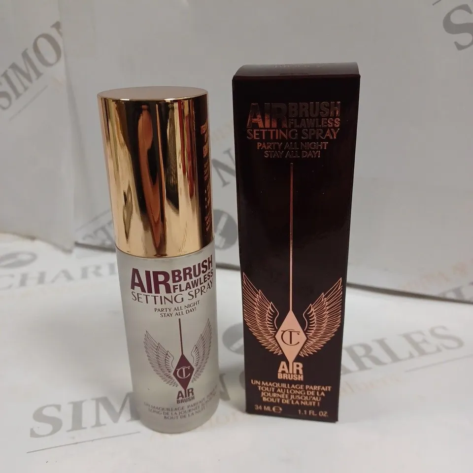 BOXED CHARLOTTE TILBURY AIR BRUSH FLAWLESS SETTING SPRAY - 34ML 