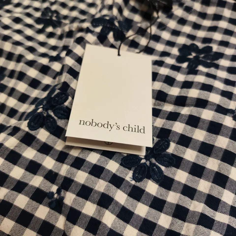 NOBODY'S CHILD VALERIE TOP – WOMEN'S GINGHAM BLOUSE, UK16