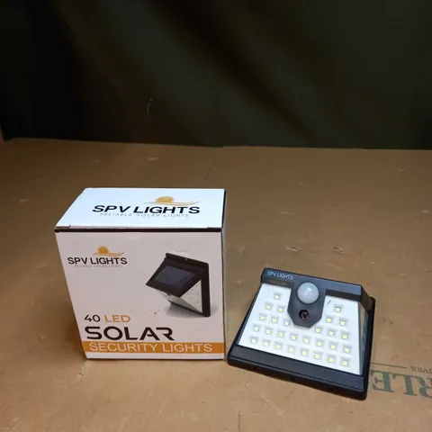 SPV LIGHTS 40 LED SOLAR SECURITY LIGHTS