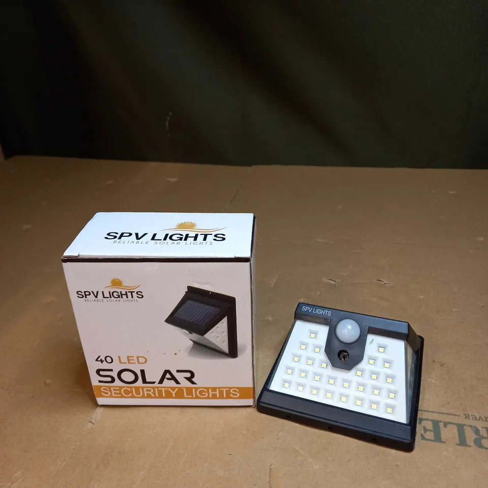 SPV LIGHTS 40 LED SOLAR SECURITY LIGHTS 