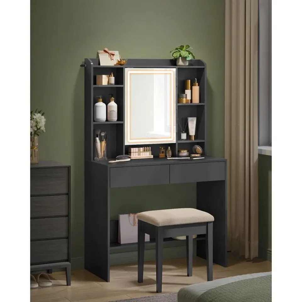 BOXED SERAPHINA DRESSING TABLE WITH MIRROR (2 BOXES)