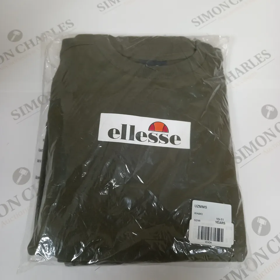 ELLESSE KHAKI GREEN JUMPER - 10-11YR