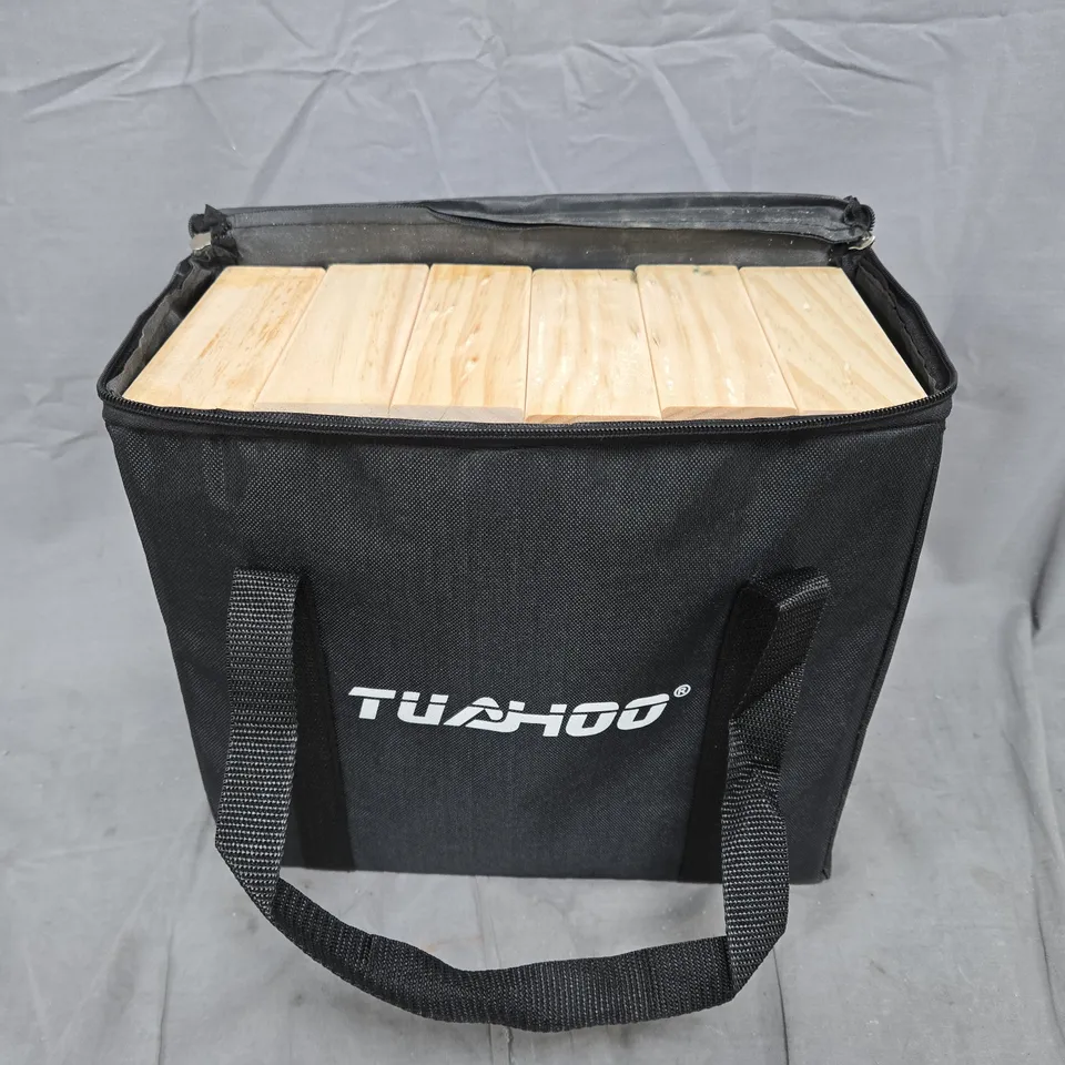 TUAHOO OUTDOOR GARDEN GAMES - GIANT TUMBLE TOWER