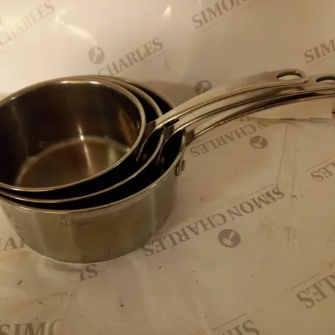 BOXED TOWER SAUCEPANS X3