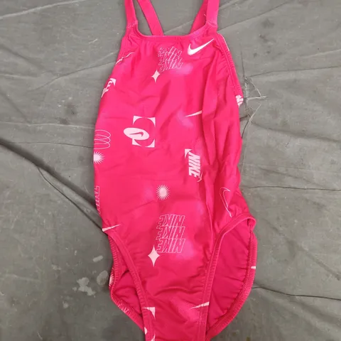 NIKE WOMENS HYDRASTRONG SWIMSUIT IN PINK - UK 28