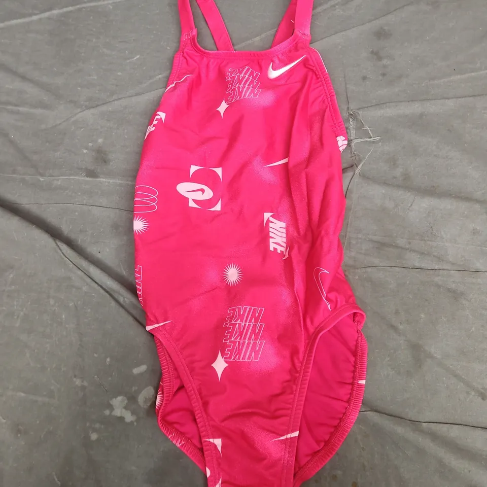 NIKE WOMENS HYDRASTRONG SWIMSUIT IN PINK - UK 28
