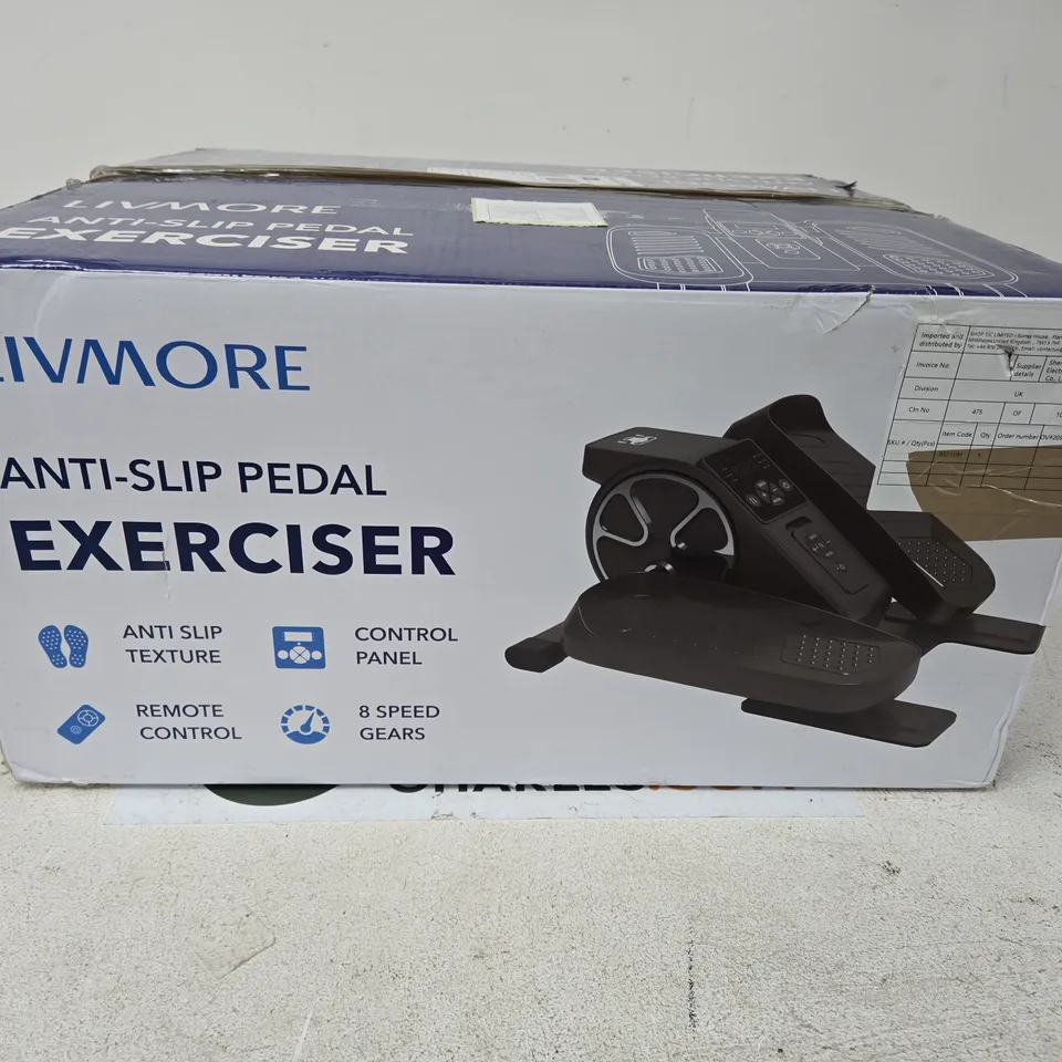 LIVMORE ANTI-SLIP PEDAL EXERCISER – BOXED