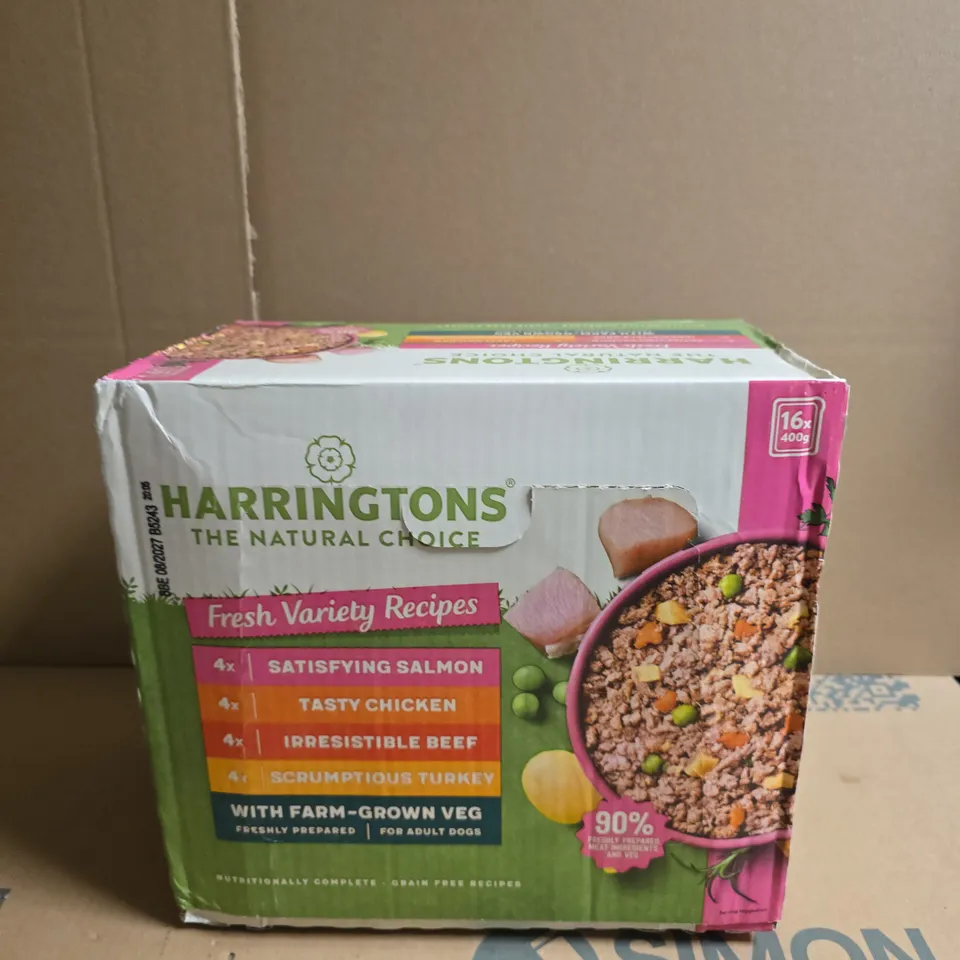 HARRINGTONS FRESH VARIETY RECIPES DOG FOOD – 16 X 400G