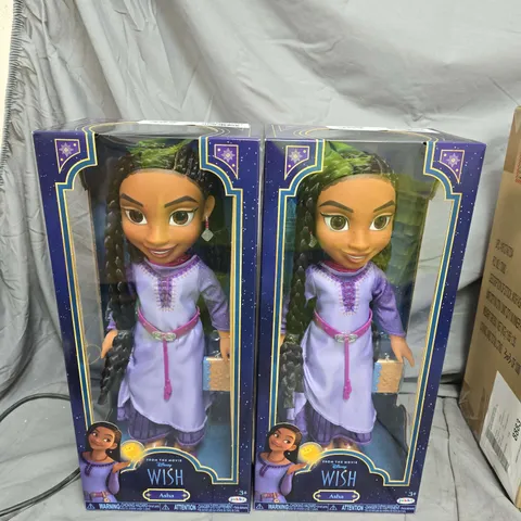 LOT OF 2 DISNEY WISH ASHA DOLLS