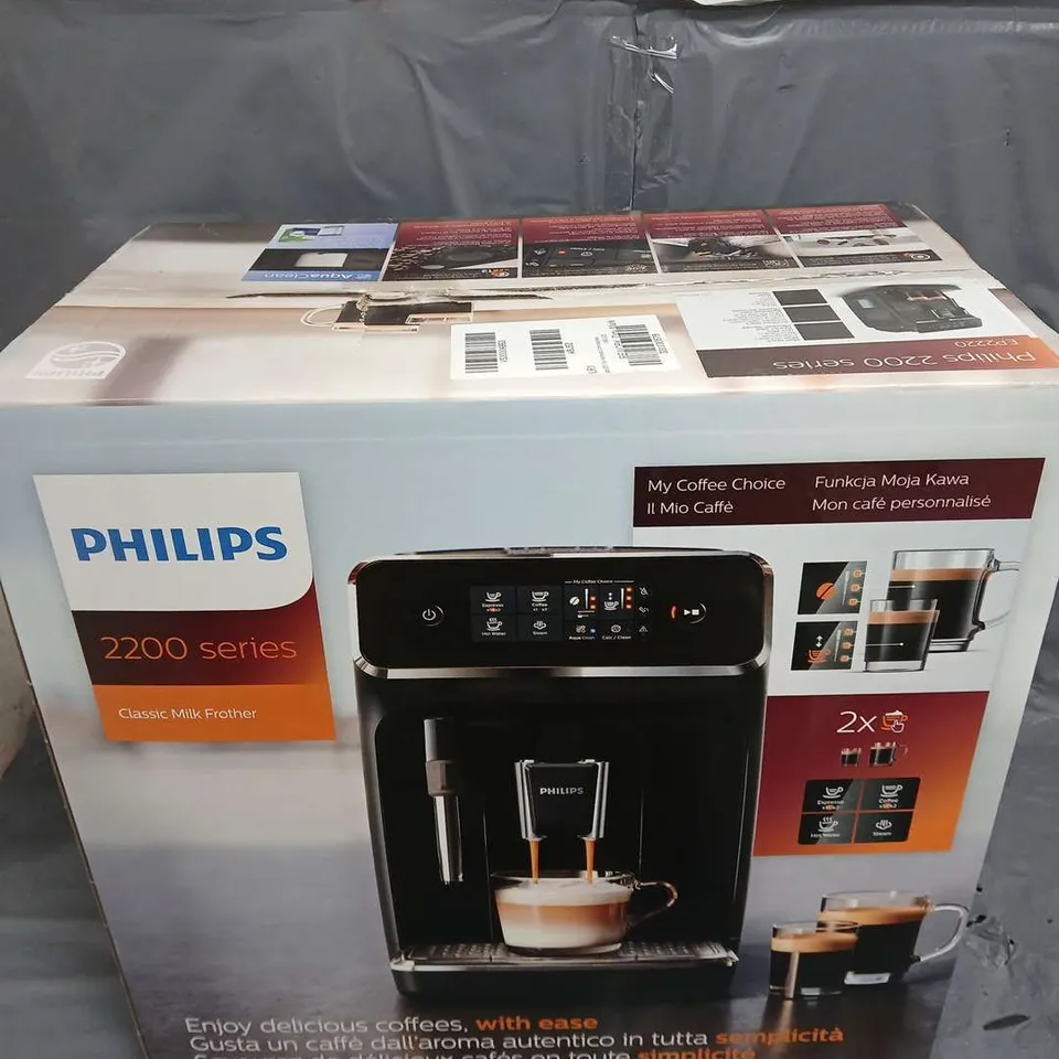 BOXED PHILIPS EP2 FULLY AUTOMATIC COFFEE MACHINE