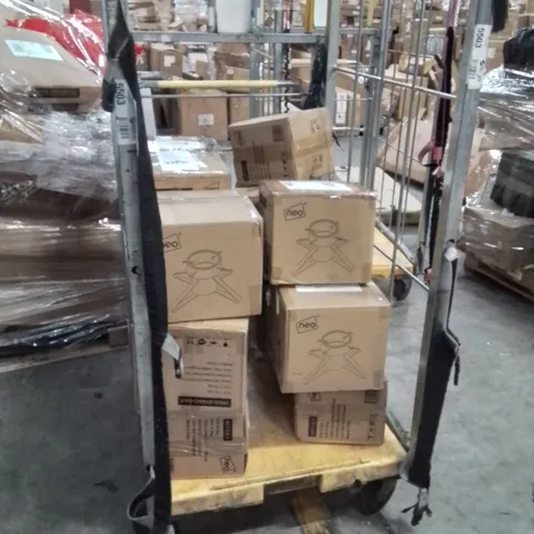 CAGE OF NEO CHRISTMAS TREE STANDS AND BAUBLES 